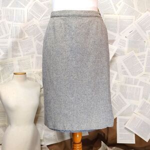 VTG LL Bean Greyhound tooth Camel/Wool Wrap Skirt Size 20